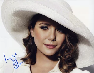 Elizabeth Olsen autograph