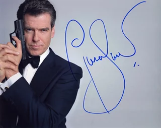 Pierce Brosnan autograph