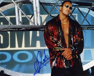 The Rock autograph