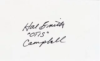 Hal Smith autograph