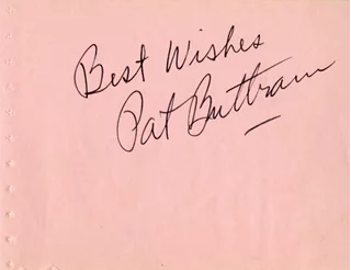 Pat Buttram autograph