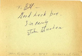 John Qualen autograph