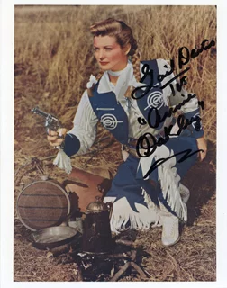 Gail Davis autograph