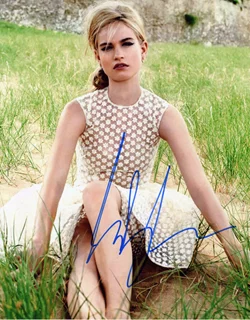Lily James autograph