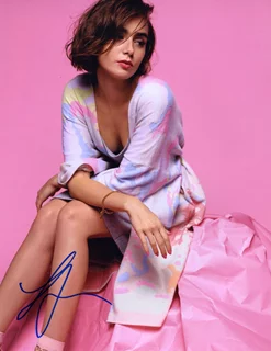 Lily Collins autograph