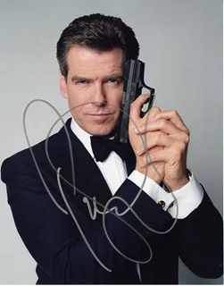Pierce Brosnan autograph