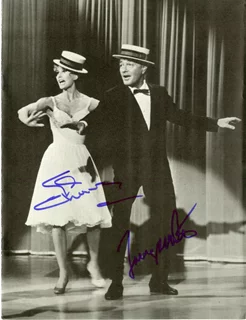 Cyd Charisse & Tony Martin autograph