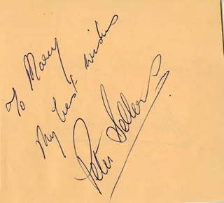 Peter Sellers autograph