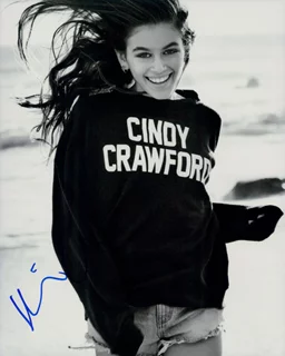 Kaia Gerber autograph