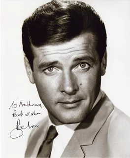 Roger Moore autograph