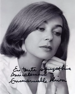 Emmanuelle Riva autograph