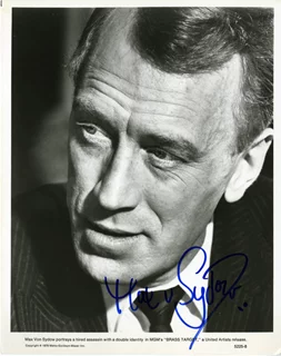Max Von Sydow autograph