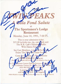 Twin Peaks autograph