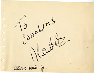 Alan Hale autograph