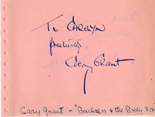 Cary Grant autograph