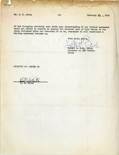 E.B. White autograph