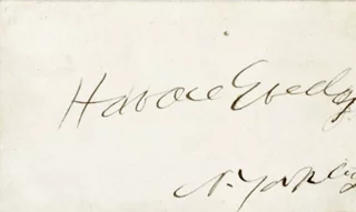 Horace Greeley autograph