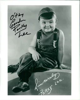 Gordon 'Porky' Lee autograph