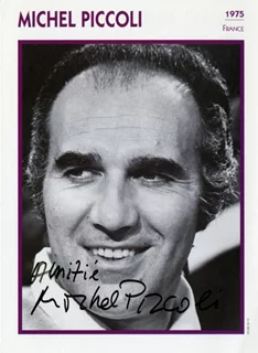 Michel Piccoli autograph