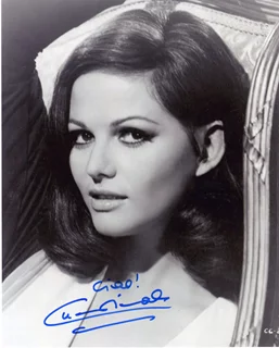 Claudia Cardinale autograph