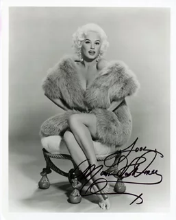 Mamie Van Doren autograph
