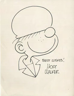 Mort Walker autograph