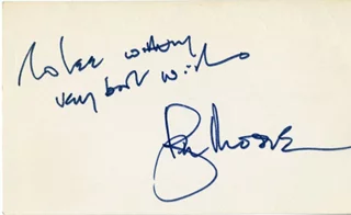Roger Moore autograph
