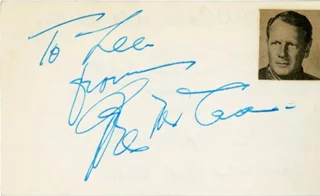Joel McCrea autograph