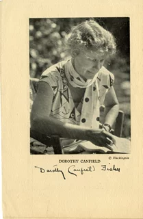 Dorothy Canfield Fisher autograph