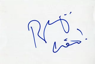 Roberto Benigni autograph