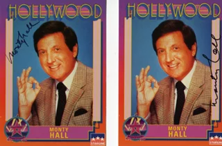 Monty Hall autograph