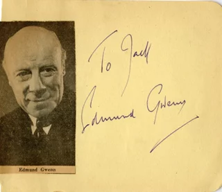 Edmund Gwenn autograph