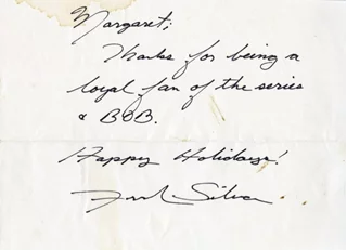 Frank Silva autograph