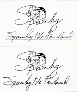 Spanky McFarland autograph