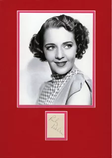 Ruby Keeler autograph