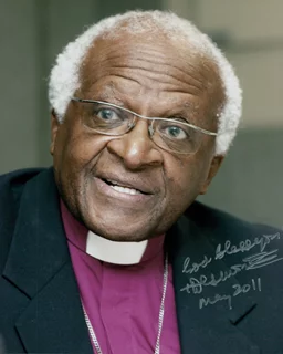 Desmond Tutu autograph