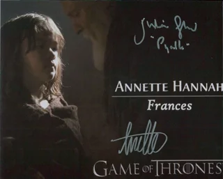 Game of Thrones autograph