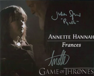 Game of Thrones autograph