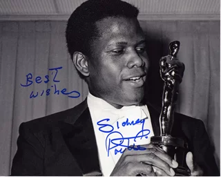 Sidney Poitier autograph
