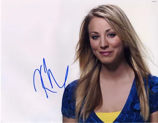 Kaley Cuoco autograph