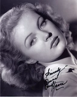 June Haver autograph