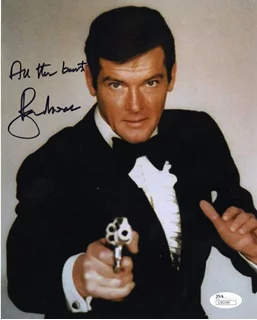 Roger Moore autograph