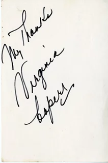 Virginia Capers autograph
