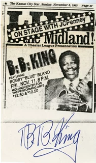B.B. King autograph