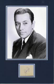George Raft autograph