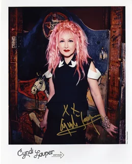 Cyndi Lauper autograph