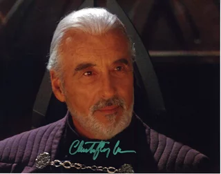 Christopher Lee autograph