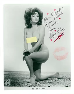 Blaze Starr autograph