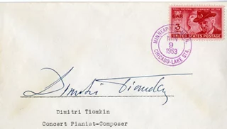 Dimitri Tiomkin autograph
