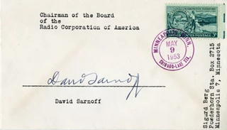 David Sarnoff autograph